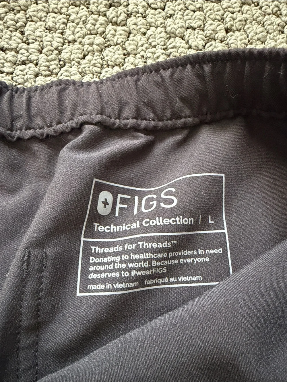 Men’s Figs Black Cairo Straight-Leg Scrub Pants